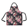 Rose Pattern Apron with Pocket