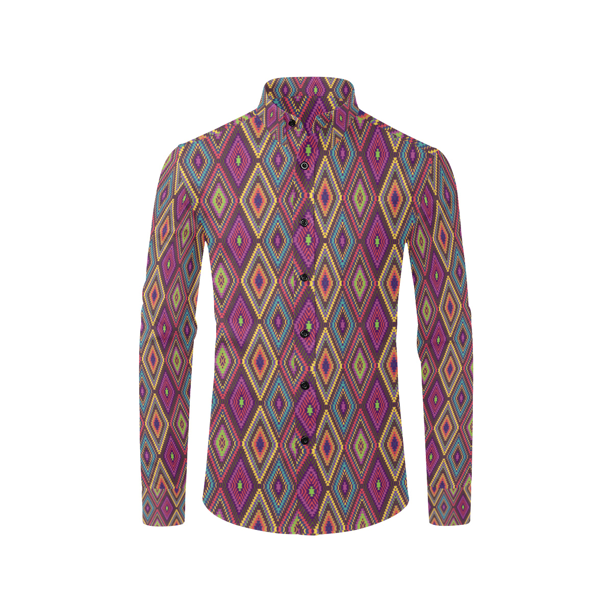 Southwestern Print Men's Long Sleeve Shirt