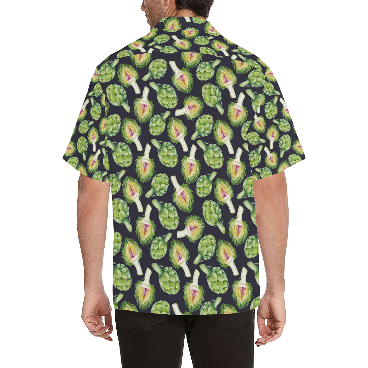 Artichoke Pattern Print Design 01 Men's Hawaiian Shirt