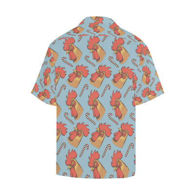 Rooster Pattern Print Design A05 Men's Hawaiian Shirt