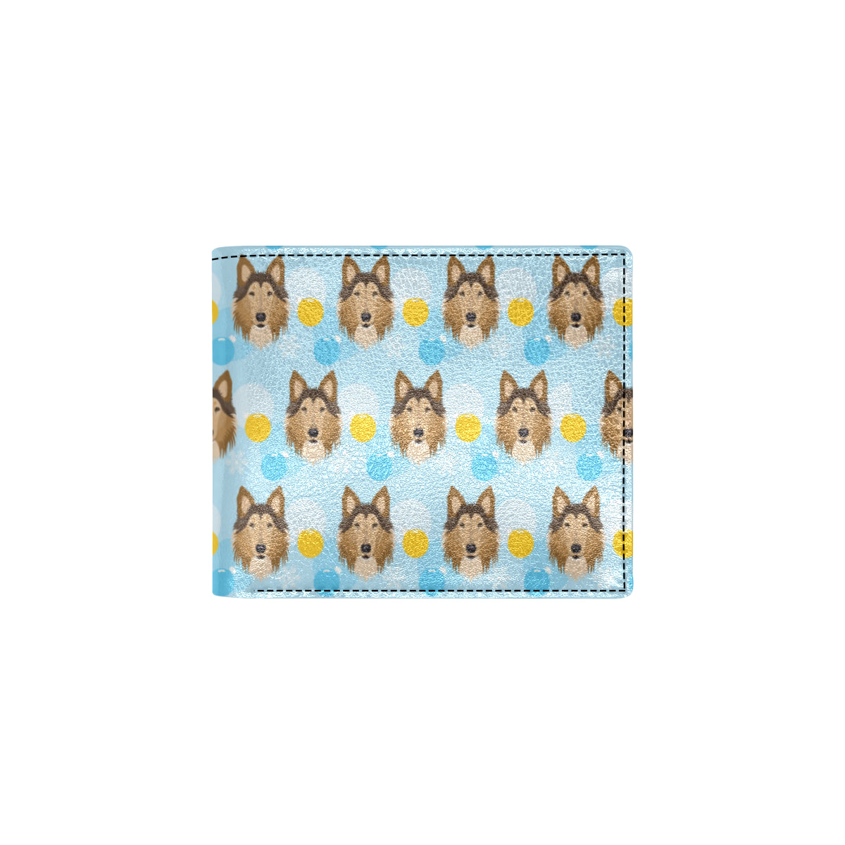 Collies Pattern Print Design 02 Men's ID Card Wallet