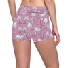 Magnolia Pattern Print Design MAG05 Yoga Shorts