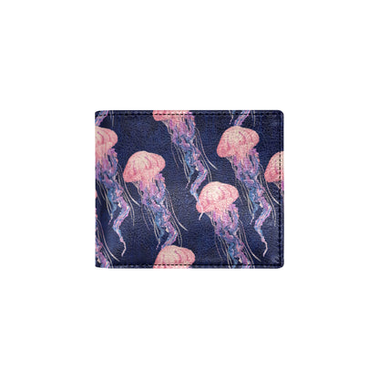 Jellyfish Pattern Print Design 03 Men's ID Card Wallet