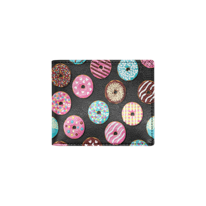 Donut Pattern Print Design DN02 Men's ID Card Wallet