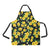 Yellow Hibiscus Pattern Print Design HB08 Apron with Pocket