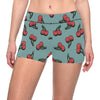 Cherry Pattern Print Design CH03 Yoga Shorts