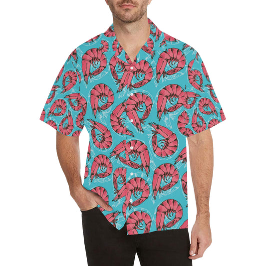 Prawn Pattern Print Design 01 Men's Hawaiian Shirt