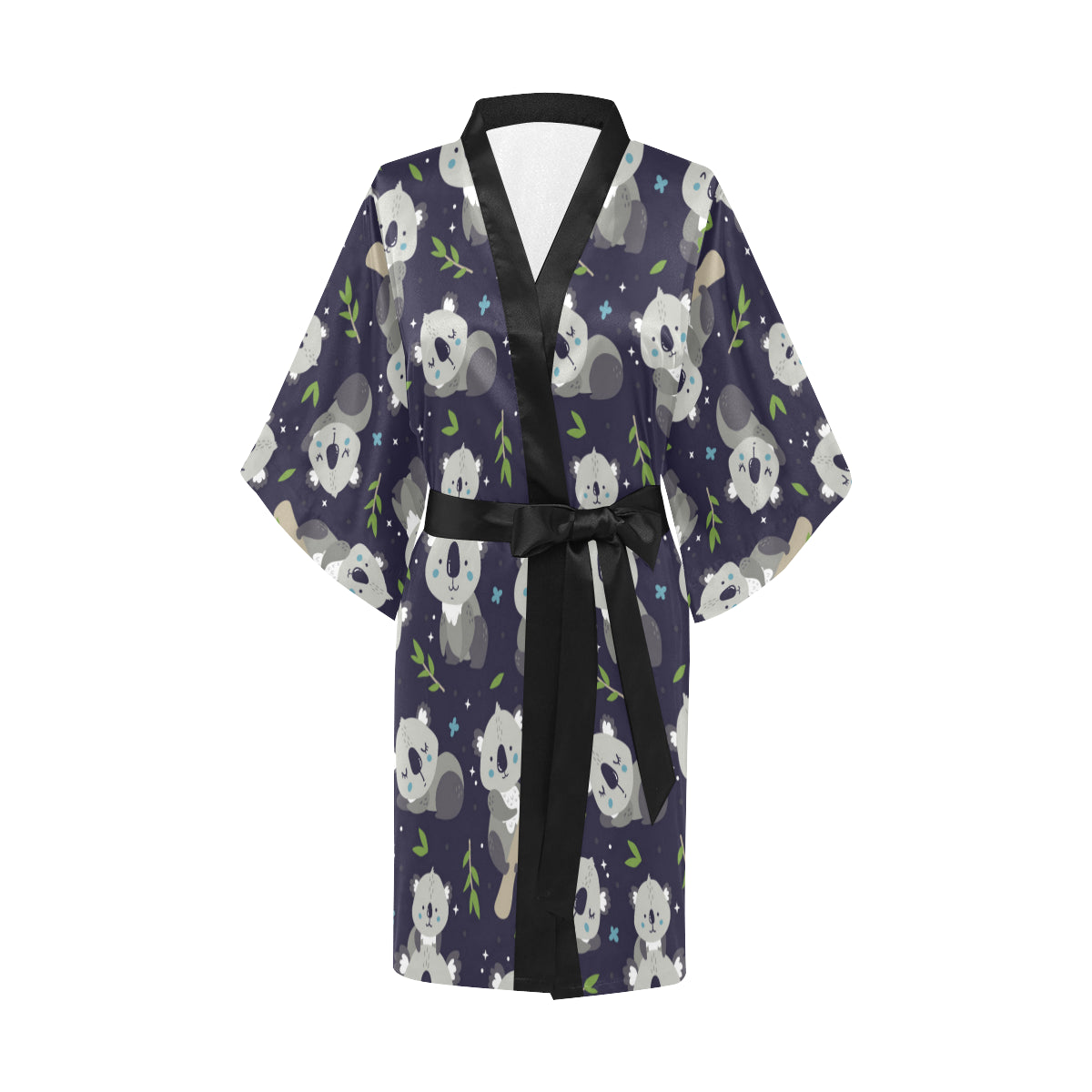 Koala Pattern Print Design 04 Women's Short Kimono