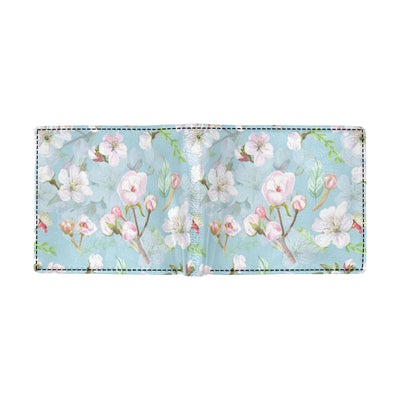 Apple blossom Pattern Print Design AB06 Men's ID Card Wallet