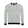 Daisy Pattern Print Design DS012 Men Long Sleeve Sweatshirt