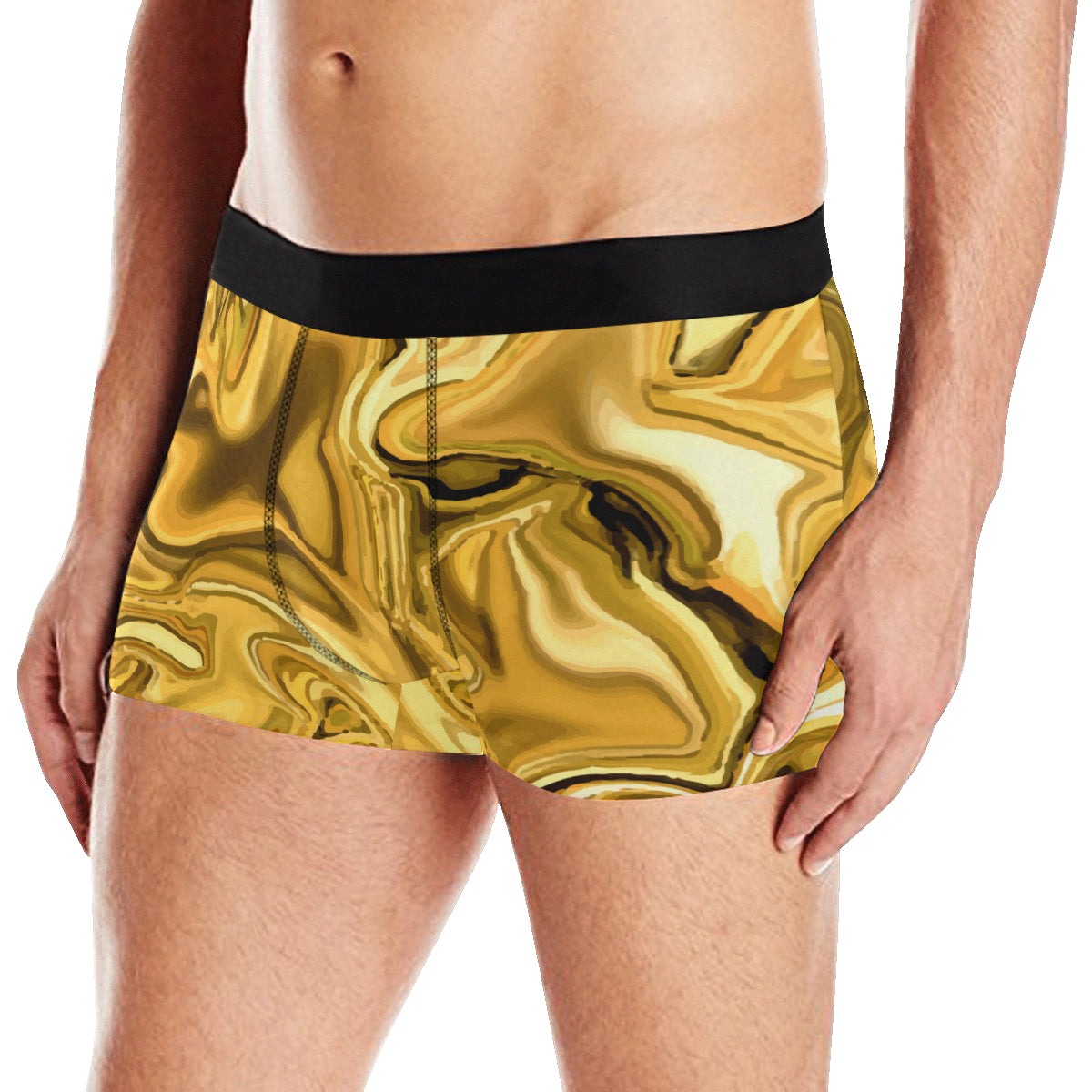 Liquid Pattern Print Design 03 Men's Boxer Briefs