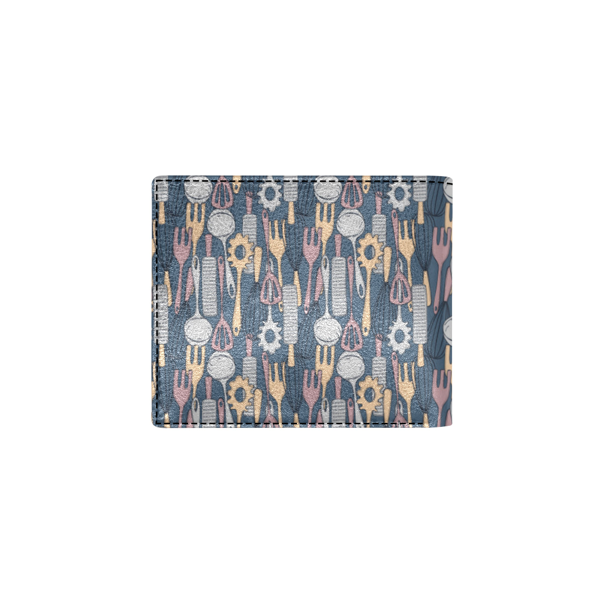 Cooking Kitchen Tools Pattern Print Design 05 Men's ID Card Wallet