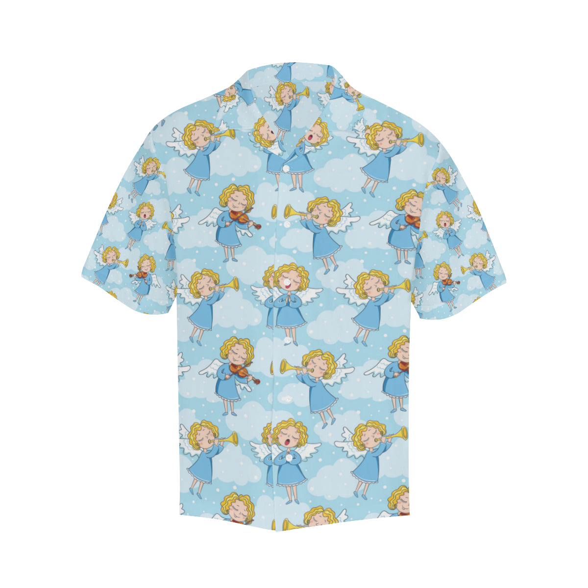 Angel Musician Pattern Print Design 09 Men's Hawaiian Shirt