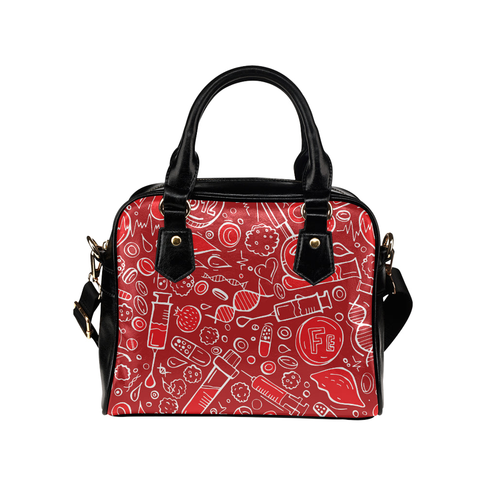Phlebotomist Pattern Print Design A02 Shoulder Handbag