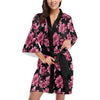 Lotus Pattern Print Design 03 Women's Short Kimono