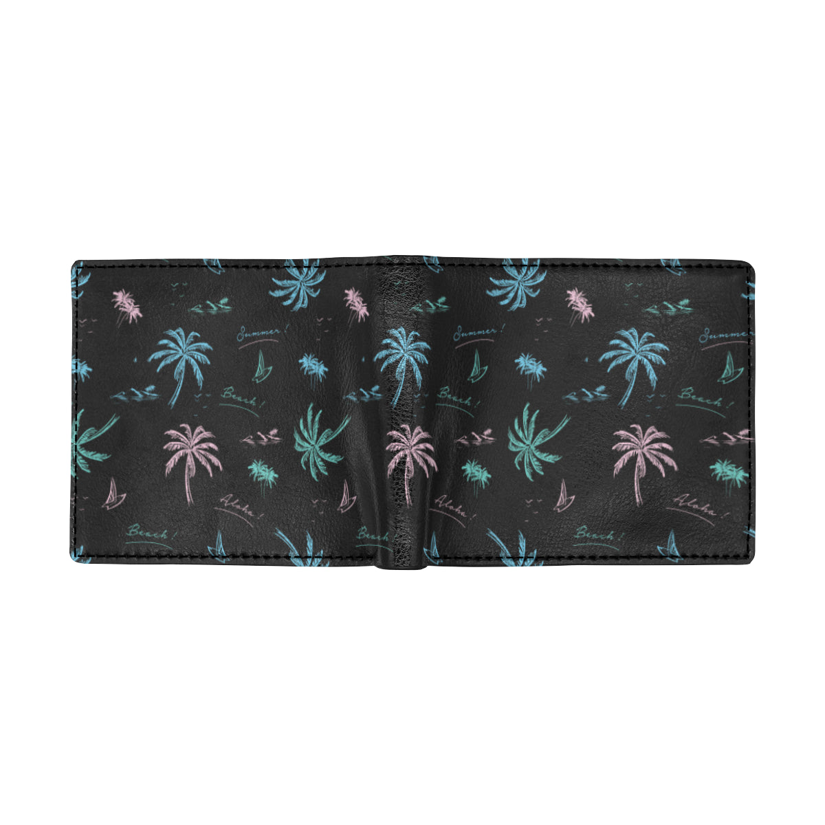 Aloha Hawaii Pattern Print Design 03 Men's ID Card Wallet