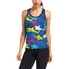 Shark Color Pattern Women's Racerback Tank Top