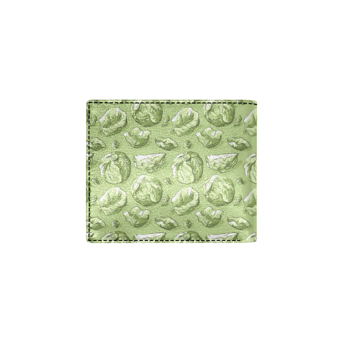 Brussels Sprouts Pattern Print Design 01 Men's ID Card Wallet