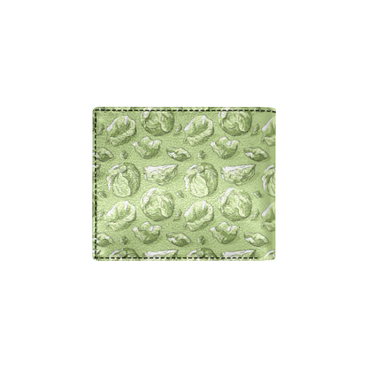 Brussels Sprouts Pattern Print Design 01 Men's ID Card Wallet