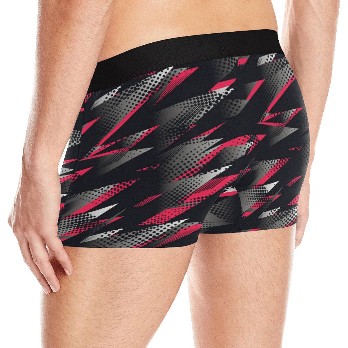 Racing Style Pattern Print Design A04 Men's Boxer Briefs