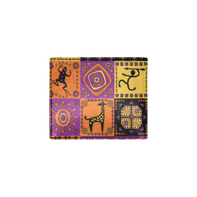 African Pattern Print Design 02 Men's ID Card Wallet