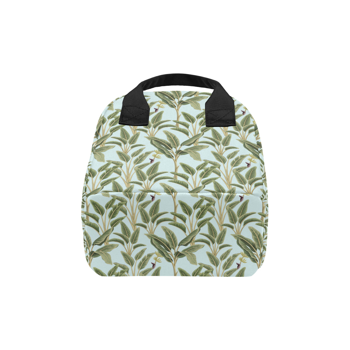 Banana Leaf Pattern Print Design BL03 Insulated Lunch Bag