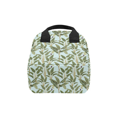 Banana Leaf Pattern Print Design BL03 Insulated Lunch Bag