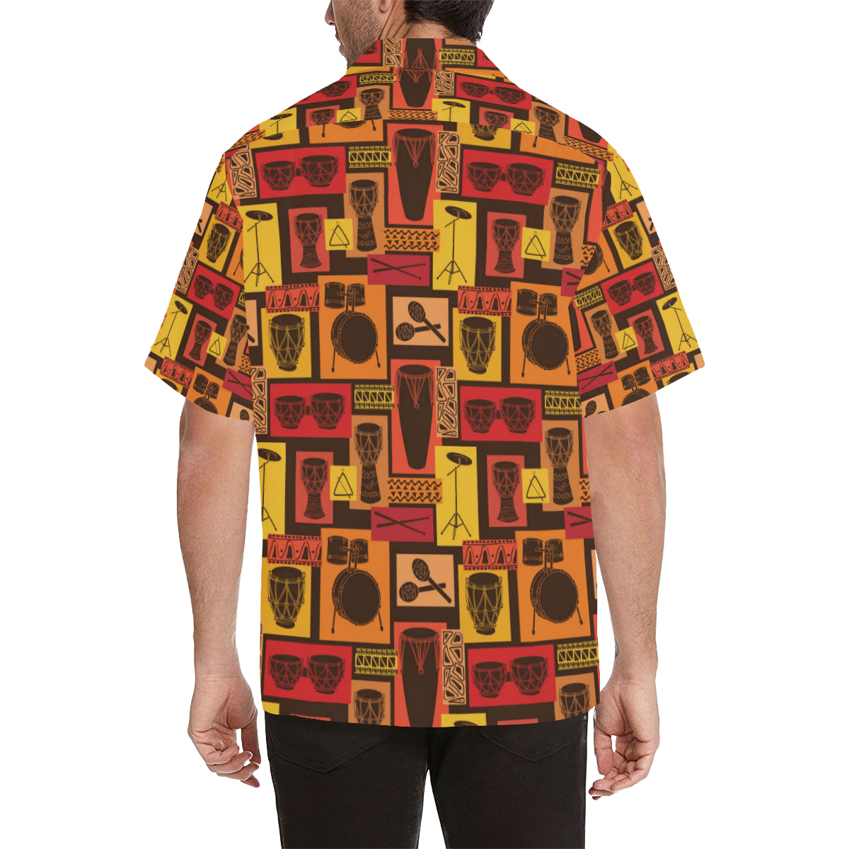 Percussion Pattern Print Design 02 Men's Hawaiian Shirt
