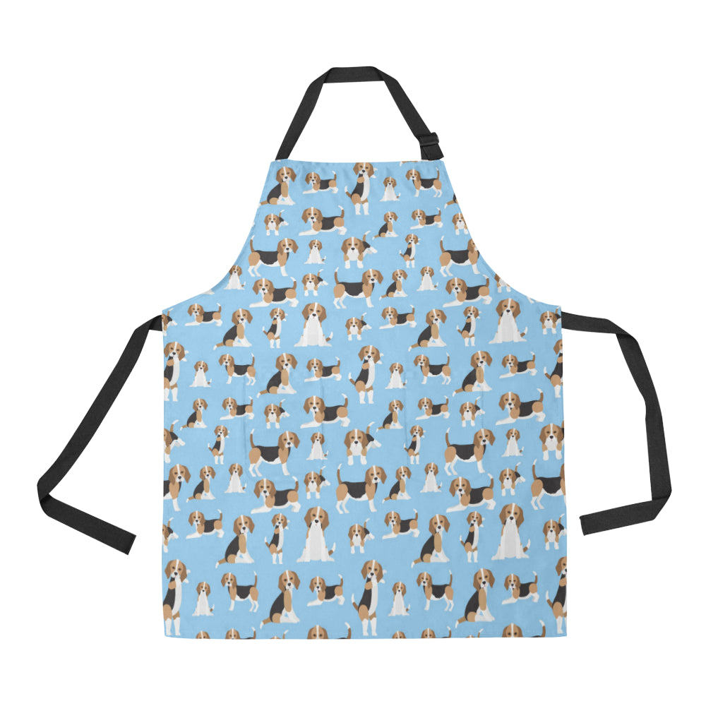 Beagle Pattern Print Design 03 Apron with Pocket