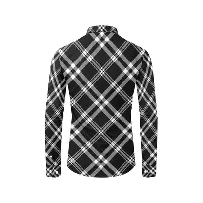 Madras Pattern Print Design 03 Men's Long Sleeve Shirt