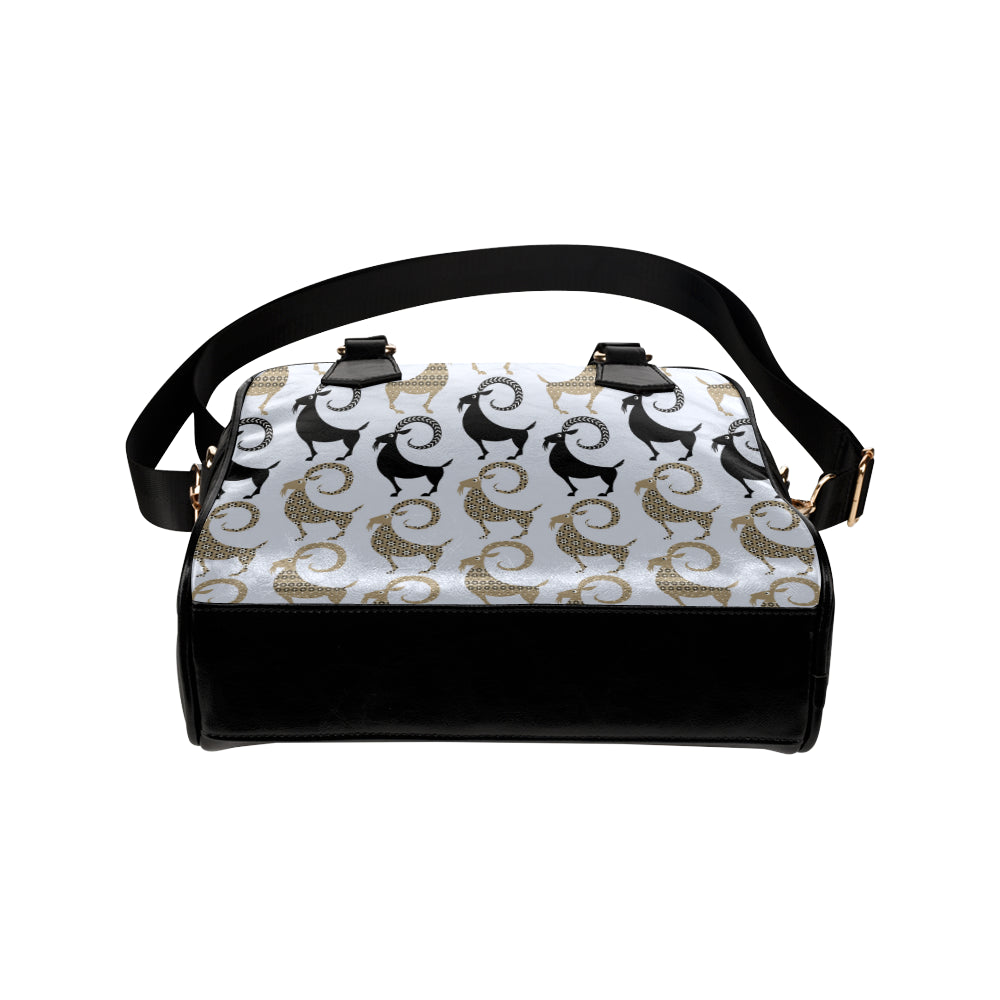 Goat Pattern Print Design 03 Shoulder Handbag