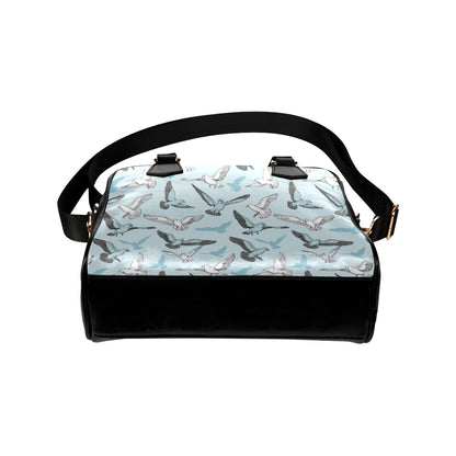 Pigeon Pattern Print Design 03 Shoulder Handbag