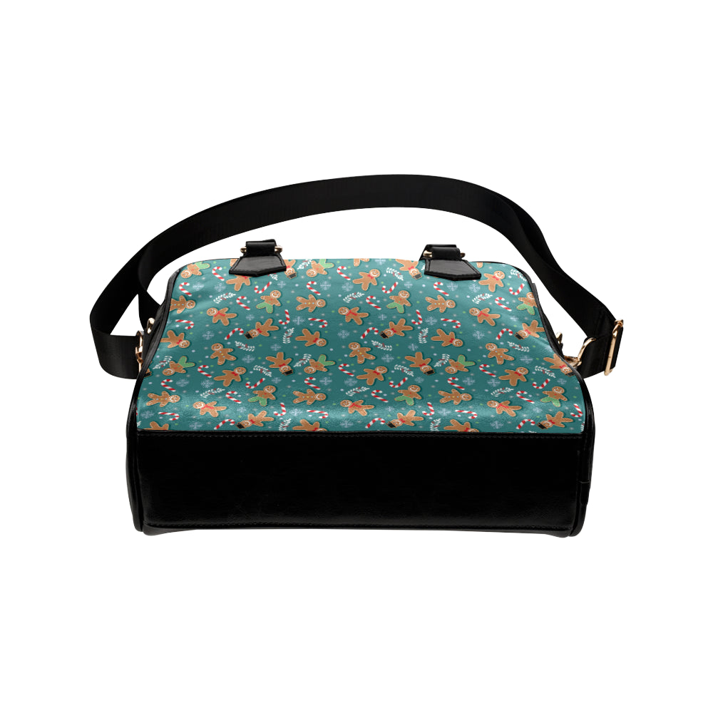 Gingerbread Pattern Print Design 05 Shoulder Handbag