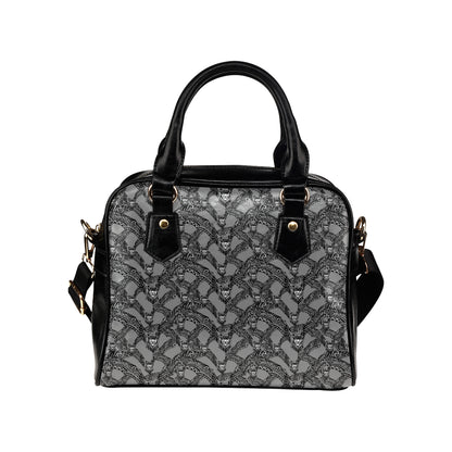 Bat Pattern Print Design 04 Shoulder Handbag