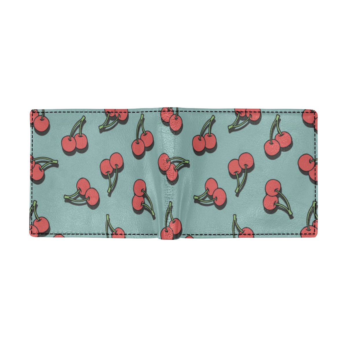 Cherry Pattern Print Design CH03 Men's ID Card Wallet