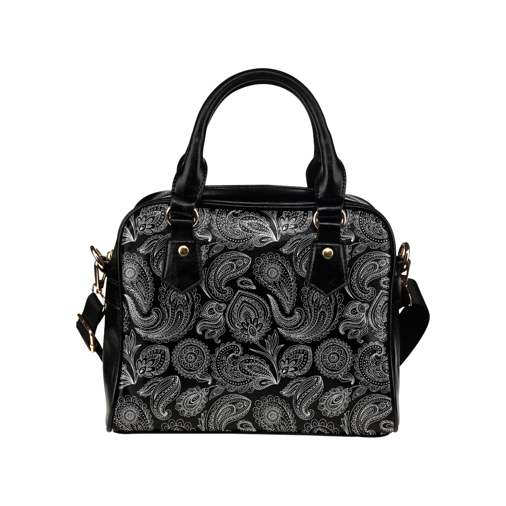 Paisley Pattern Print Design A04 Shoulder Handbag