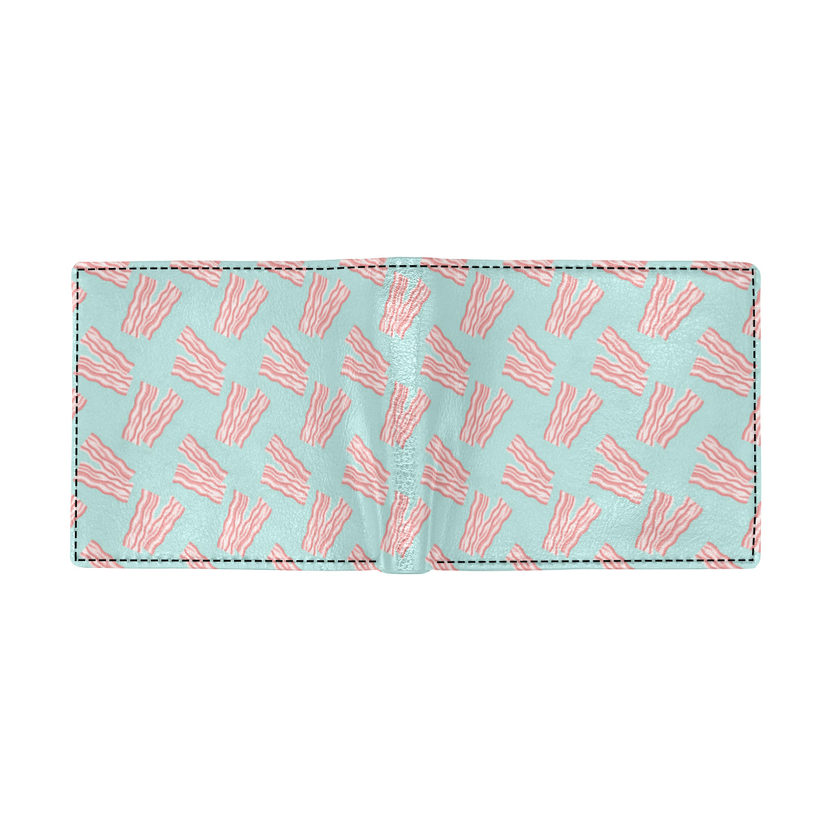 Bacon Pattern Print Design 04 Men's ID Card Wallet