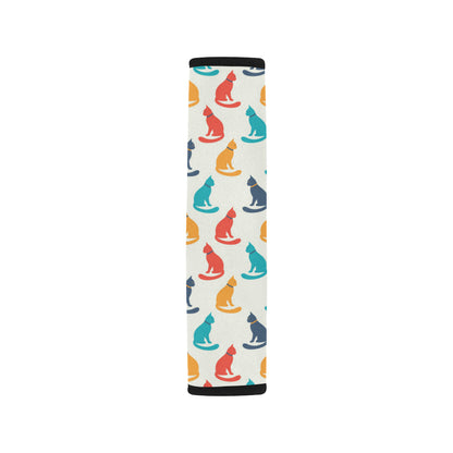 Cat Pattern Print Design 03 Car Seat Belt Cover