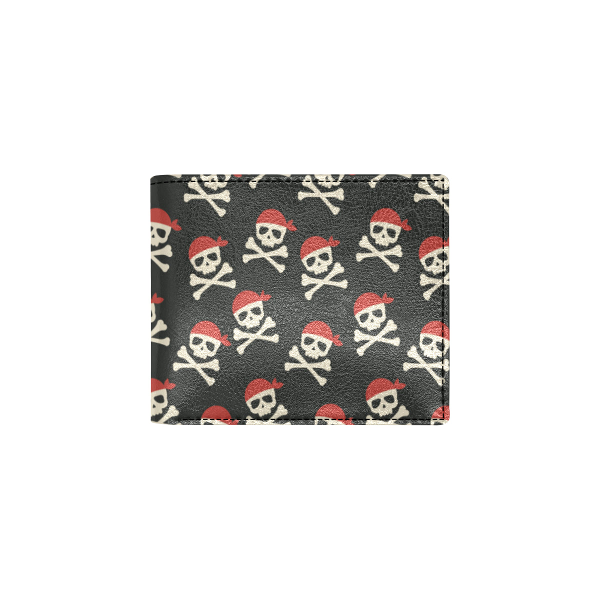 Pirate Pattern Print Design A04 Men's ID Card Wallet