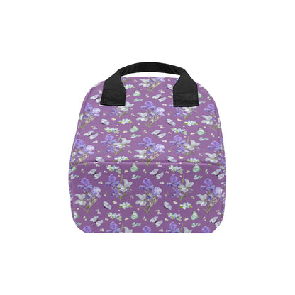 Iris Pattern Print Design IR09 Insulated Lunch Bag