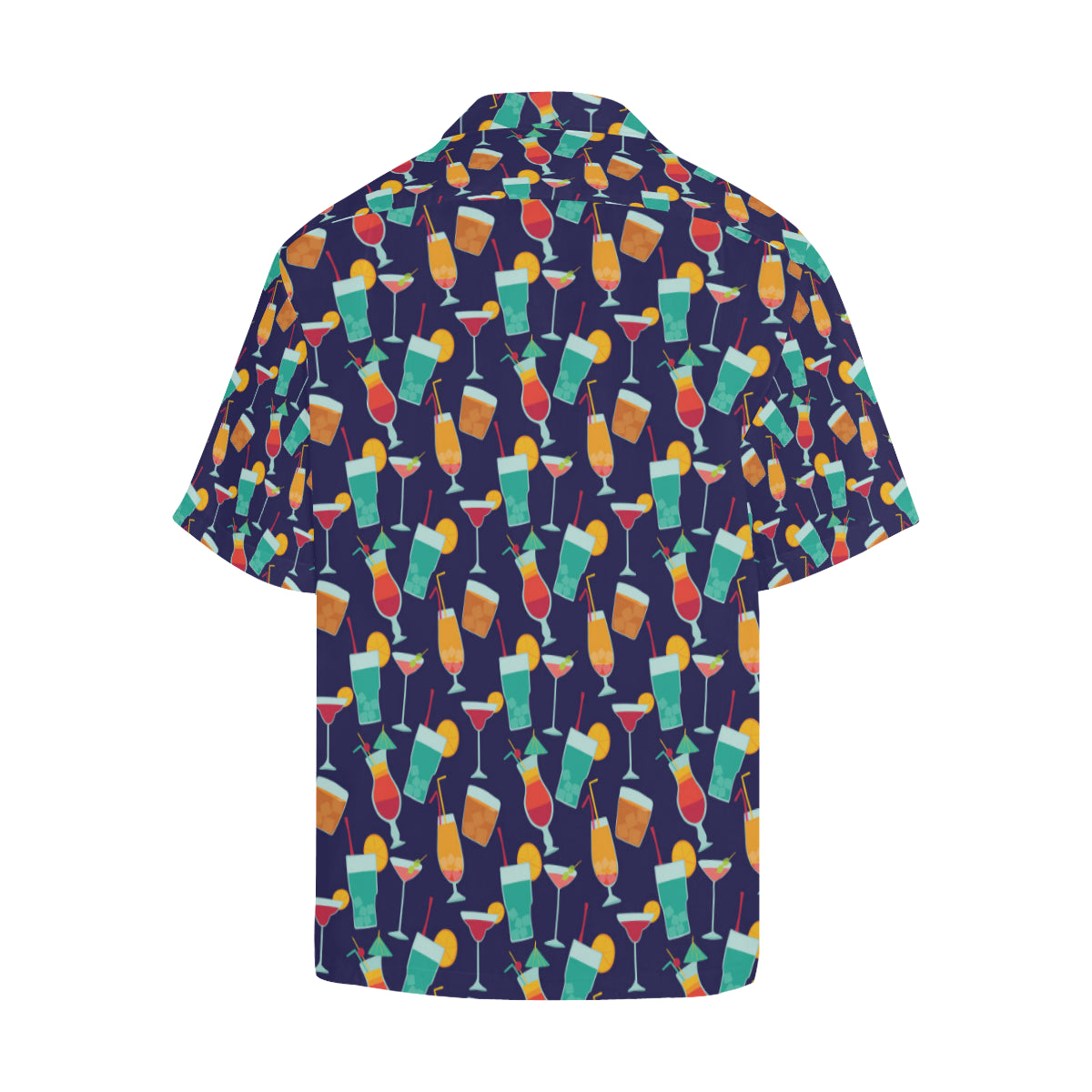 Cocktail Pattern Print Design 06 Men's Hawaiian Shirt