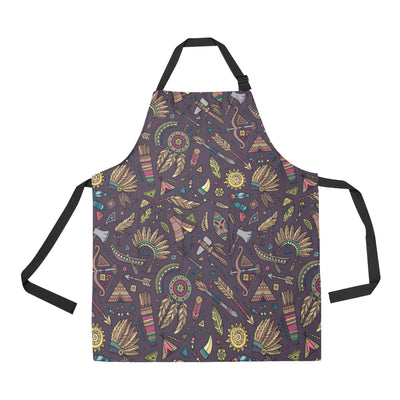 Tribal native american Aztec Apron with Pocket