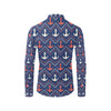 Anchor Pattern Print Design 07 Men's Long Sleeve Shirt