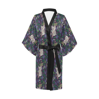 Koala Pattern Print Design 06 Women's Short Kimono