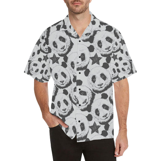 Panda Pattern Print Design A02 Men's Hawaiian Shirt