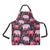 Pink Elephant Pattern Apron with Pocket