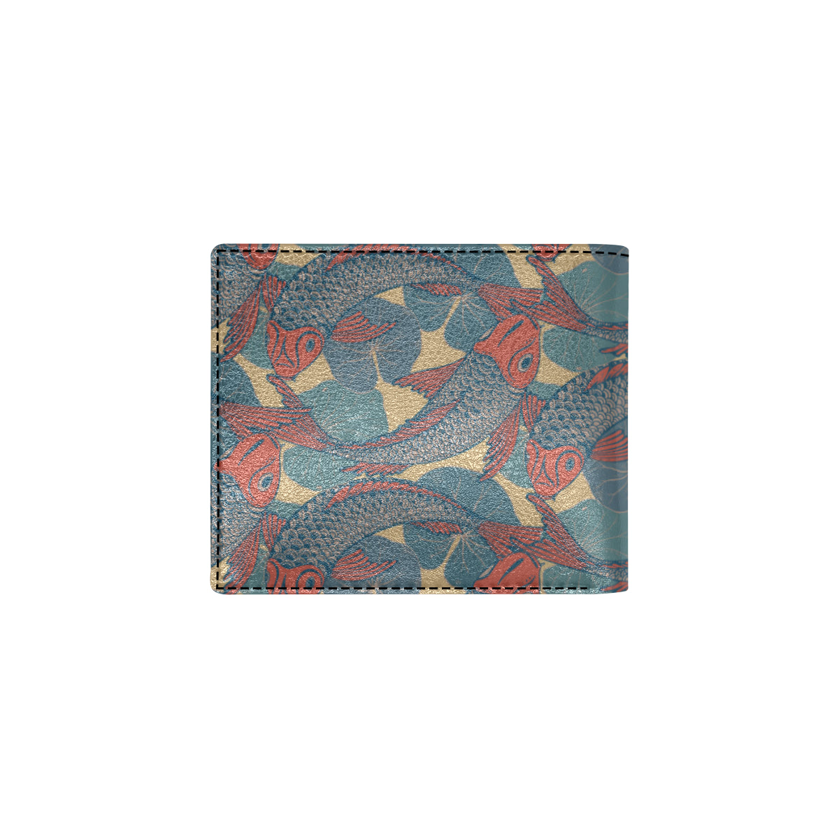 Pisces Pattern Print Design A01 Men's ID Card Wallet