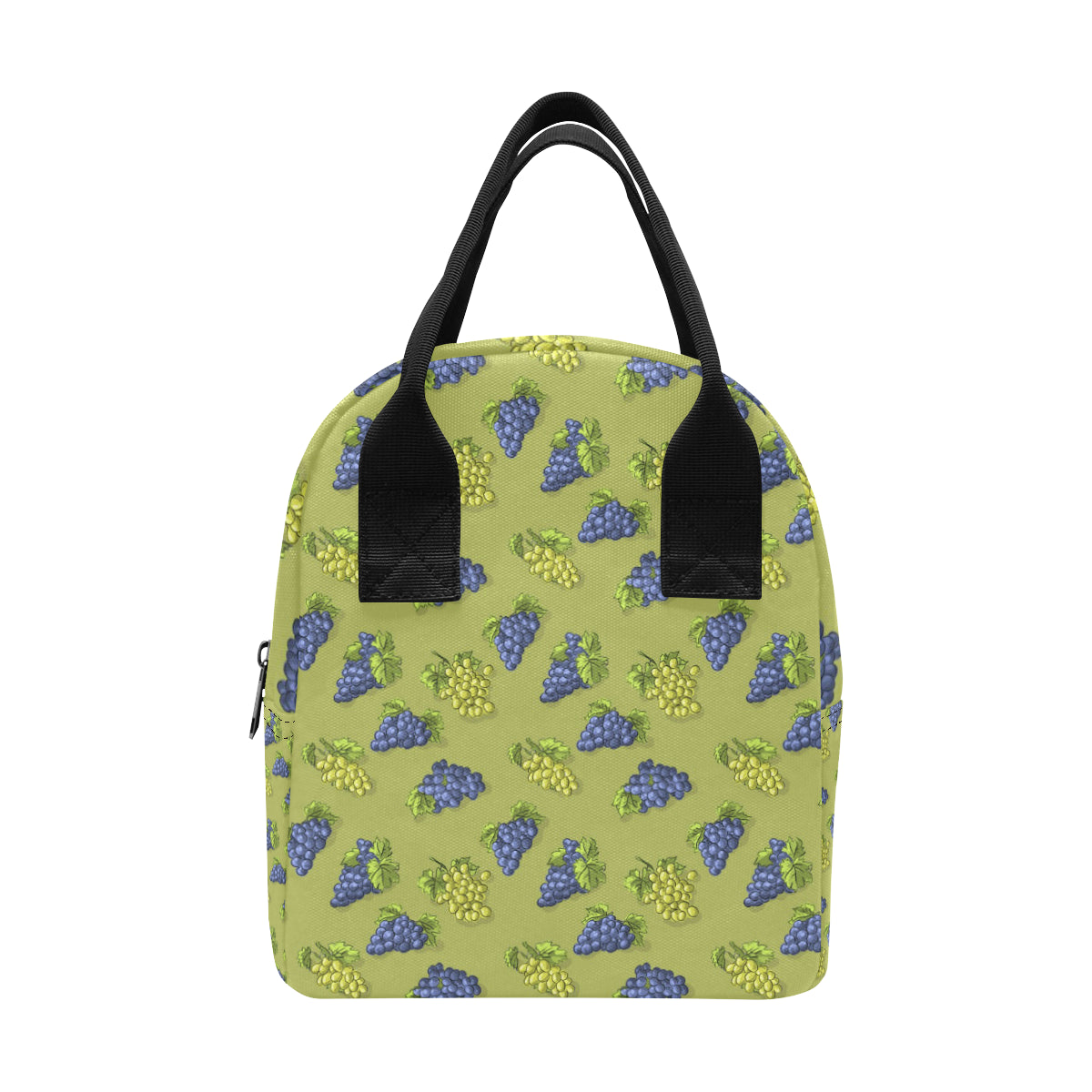 Grape Pattern Print Design GP08 Insulated Lunch Bag