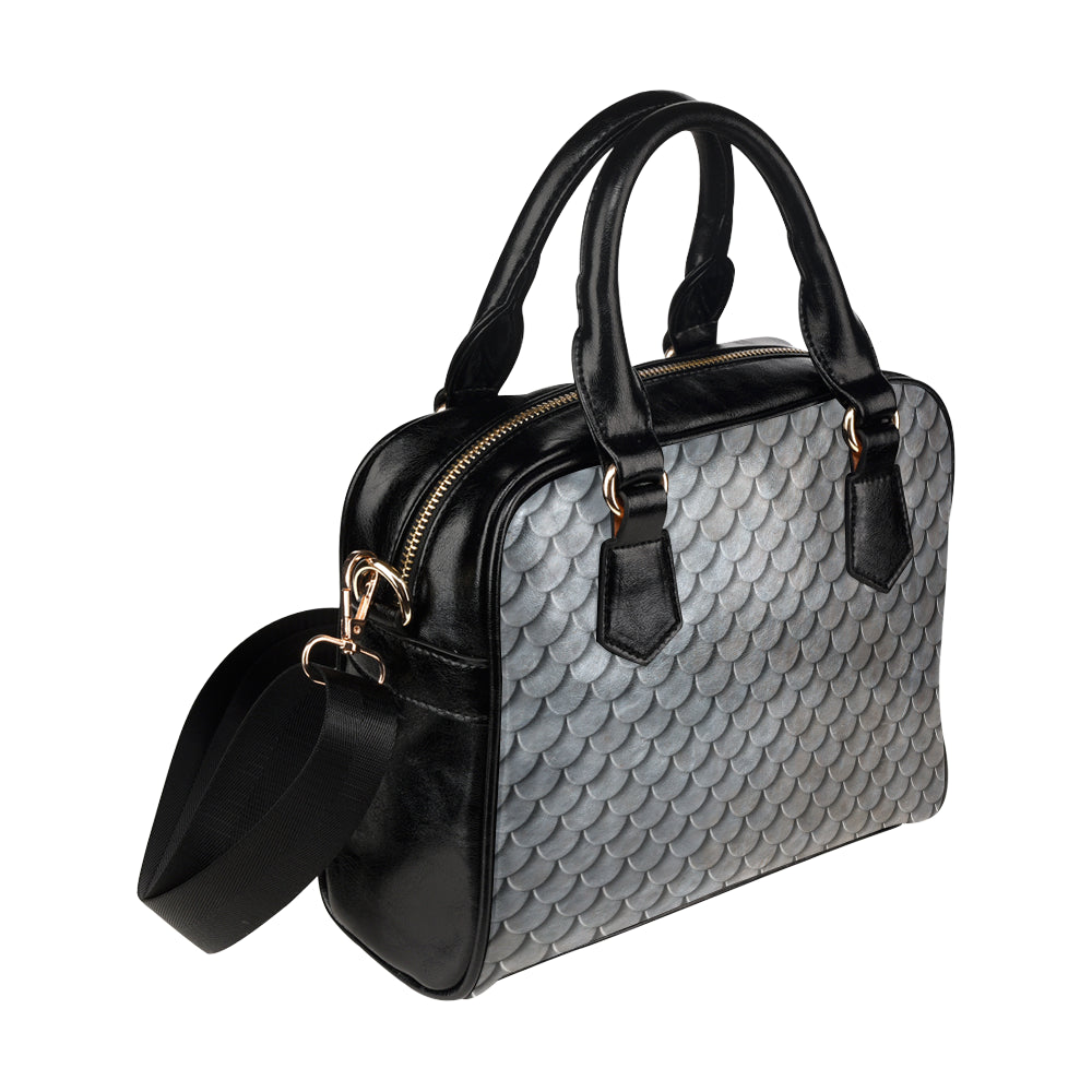 Armor Scales Pattern Print Design 03 Shoulder Handbag