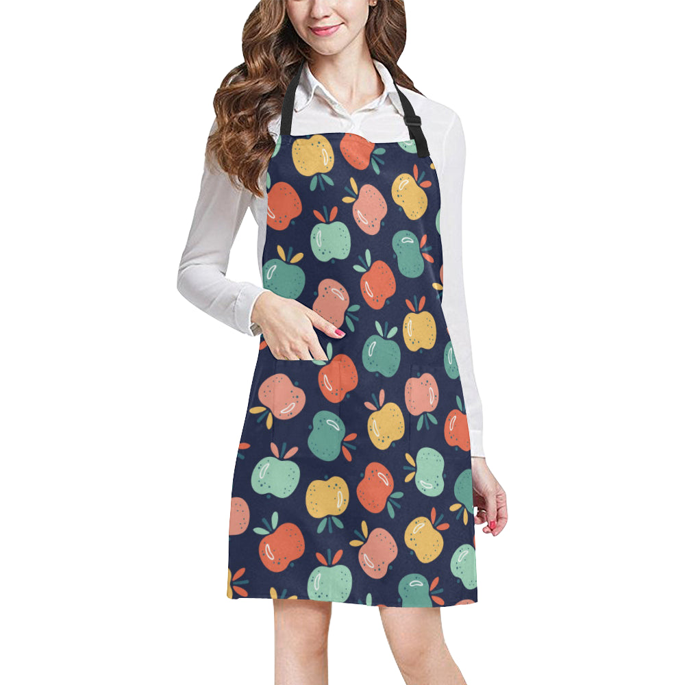 Apple Pattern Print Design AP09 Apron with Pocket